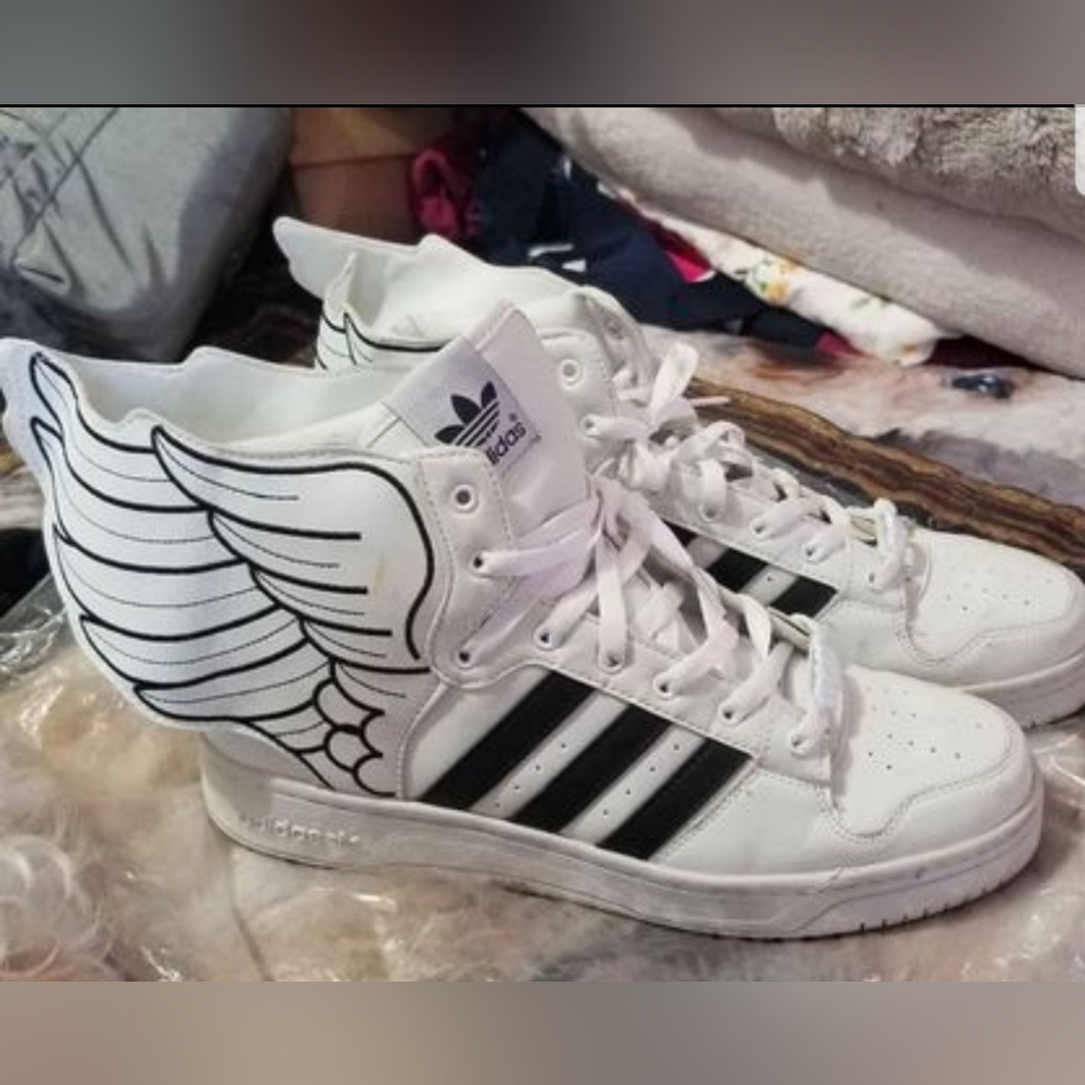 Jeremy Scott X Adidas JS Wings 2.0 – White – Black Size. 10